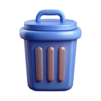 magnificent surreal Trash can icon. Clean lines, flat color, minimal design with Scalable Design. flawless png