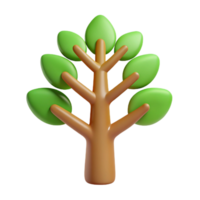 dramatic notable Tree icon with branching leaves. Symmetrical, single-weight stroke, flat color with Scalable Design. png