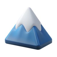 splendid geometric Mountain icon with snow-capped peak. Clean lines, minimal design, with Scalable Design. 8K png