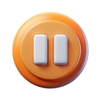 extraordinary nostalgic elegant Pause button icon. Crisp edges, clean lines, flat color. with Scalable Design. luxury png