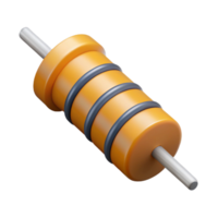 hypnotic acclaimed Symmetrical technical drawing of a resistor with minimal detail and flat color with Scalable Design. png