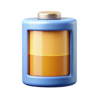sumptuous artistic Battery icon. Clean lines, flat color, with Scalable Design. handcrafted png