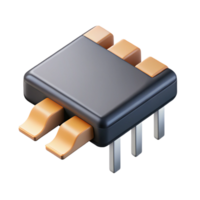 inigualável minimalista mínimo técnico desenhando do uma transistor com afiado arestas e com escalável Projeto. galeria padrão png