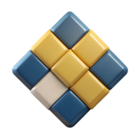harmonious extraordinary Minimal geometric pattern of overlapping squares. Clean lines, flat color, with Scalable Design. handcrafted png