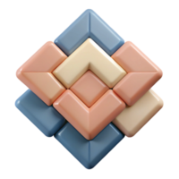 extraordinary memorable Minimal geometric pattern of overlapping squares. Clean lines, flat color, with Scalable Design. png