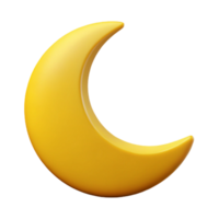 dazzling memorable Minimal crescent moon. Crisp edges, flat color, with Scalable Design. png
