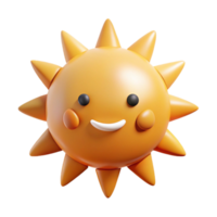 distinctive futuristic Smiling sun with triangular rays. Clean lines, flat color, minimal design with Scalable Design. crisp png