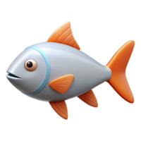 unforgettable artistic Clean line art of a fish. Flat color, minimal, with Scalable Design. flawless png