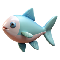 dynamic wonderful Clean line art of a fish. Flat color, minimal, with Scalable Design. 4K png