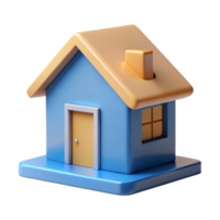 dazzling contemporary House with a square base and triangular roof. Crisp edges, minimal, flat color with Scalable Design. museum quality png