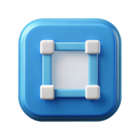 inspired classic Symmetrical icon of a square. Single-weight stroke, scalable, clean lines with Scalable Design. refined png