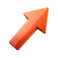 exquisite intense elegant Upward-pointing arrow with a sharp tip. Minimal, crisp edges, with Scalable Design. flawless png