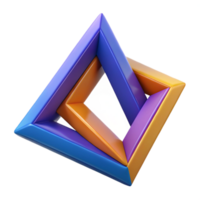 hypnotic tranquil mid-century Intersecting triangles, sharp edges, flat color, symmetrical with Scalable Design. crisp png