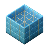 dazzling surreal Geometric shapes in grid, crisp edges, single-weight stroke, flat color with Scalable Design. sharp png