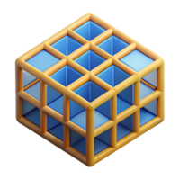 impressive whimsical classic Geometric shapes in grid, crisp edges, single-weight stroke, flat color with Scalable Design. high quality png