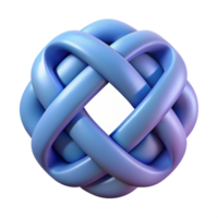 magnificent rare Interlaced ribbon pattern, flat color, crisp edges, with Scalable Design. png