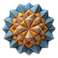 captivating dreamy tropical Geometric mosaic pattern, sharp edges, flat color, symmetrical with Scalable Design. 4K png