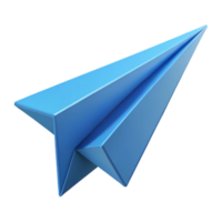exemplary geometric Paper airplane with folded wings. Minimal, crisp edges, with Scalable Design. artisan png