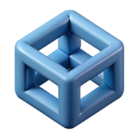 wonderful traditional Interlocking squares forming a cube. Clean lines, flat color, symmetrical design with Scalable Design. expertly shot png