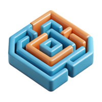 exquisite melancholic artistic Scalable maze pattern, single-weight stroke, flat color, minimal with Scalable Design. studio quality png