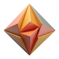 dramatic vibrant Geometric triangle tessellation, flat color, sharp edges, symmetrical with Scalable Design. high quality png