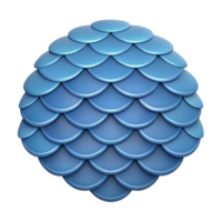 whimsical spectacular Fish scale pattern, overlapping shapes, flat color, with Scalable Design. professional png