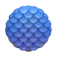 serene reflective tropical Fish scale pattern, overlapping shapes, flat color, with Scalable Design. crisp png