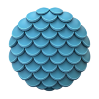 majestic whimsical art deco Fish scale pattern, overlapping shapes, flat color, with Scalable Design. exclusive png