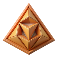 melancholic immaculate Geometric triangle tessellation, flat color, sharp edges, symmetrical with Scalable Design. handcrafted png
