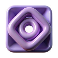 timeless industrial Geometric square spiral, crisp edges, single-weight stroke, with Scalable Design. flawless png