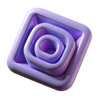 melancholic magnificent Geometric square spiral, crisp edges, single-weight stroke, with Scalable Design. authentic png