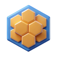 energetic spectacular Geometric hexagon honeycomb, flat color, clean lines, minimal with Scalable Design. ultra HD png