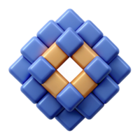 signature tropical Overlapping square pattern, rotated squares, with Scalable Design. ultra HD png