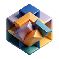 melancholic mesmerizing Geometric abstract shapes overlapping. Clean lines, flat color with Scalable Design. professional png
