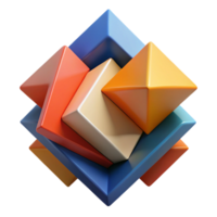 radiant passionate traditional Geometric abstract shapes overlapping. Clean lines, flat color with Scalable Design. expertly shot png