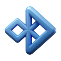 sumptuous calm contemporary Scalable Bluetooth symbol. Clean lines and crisp edges. Flat color, minimal with Scalable Design. professional png