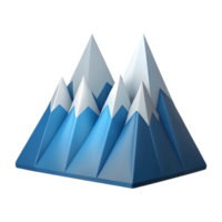sumptuous artistic Geometric mountain range. Clean lines, flat color. Minimal design with Scalable Design. refined png