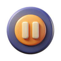 captivating distinctive Pause button pictogram. Flat color, scalable, single-weight stroke with Scalable Design. png