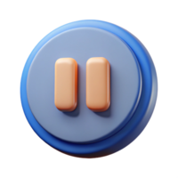 vibrant remarkable Pause button pictogram. Flat color, scalable, single-weight stroke with Scalable Design. png