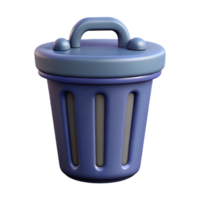 gorgeous geometric Trash can pictogram. Scalable design, flat color, single-weight stroke with Scalable Design. original png