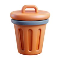 radiant inspired Trash can pictogram. Scalable design, flat color, single-weight stroke with Scalable Design. png
