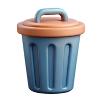 mysterious enchanting Trash can pictogram. Scalable design, flat color, single-weight stroke with Scalable Design. studio quality png