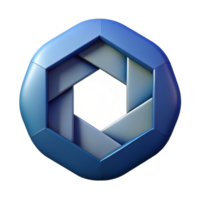 pristine modern Geometric cube. Clean lines, flat color. Symmetrical design with Scalable Design. refined png