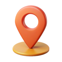 picturesque intense baroque Location pin pictogram. Minimal, flat color, crisp edges with Scalable Design. top-tier png