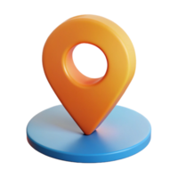 magnificent distinguished Location pin pictogram. Minimal, flat color, crisp edges with Scalable Design. png