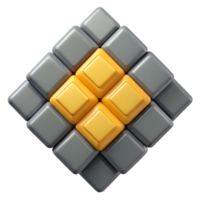 memorable renaissance Geometric pattern of squares. Clean lines, symmetrical, flat color with Scalable Design. refined png