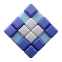 impressive memorable Geometric pattern of squares. Clean lines, symmetrical, flat color with Scalable Design. png