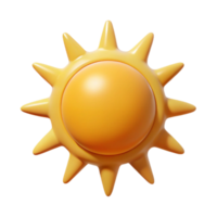glorioso notável Sol pictograma. fresco arestas, mínimo, plano cor com escalável Projeto. png