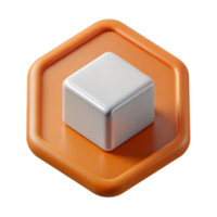 mysterious captivating Sharp-edged, square logo representing a box. Minimal, clean lines with Scalable Design. high quality png