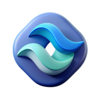 rare urban Minimal logo featuring a stylized wave with geometric shapes. Clean lines, with Scalable Design. original png